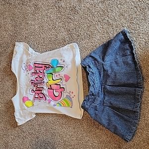Birthday girl toddler outfit
